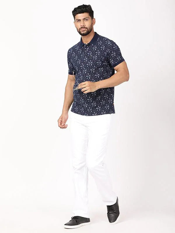 Men's Printed Polo T-Shirt
