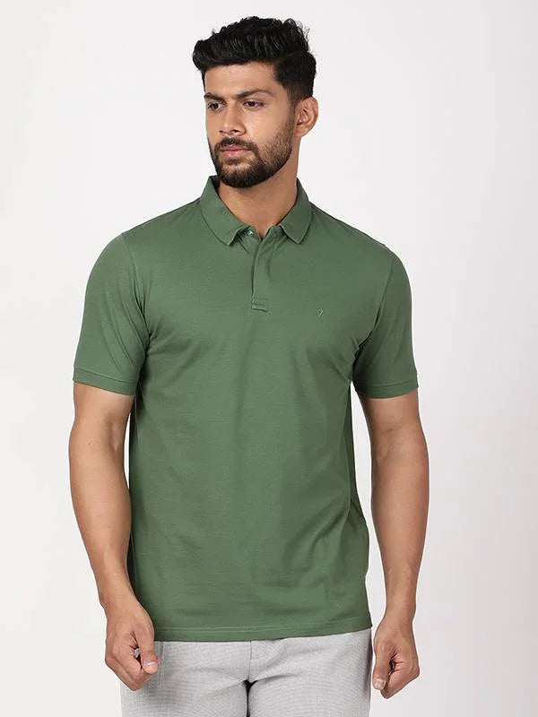 Men's Solid Polo T-Shirt