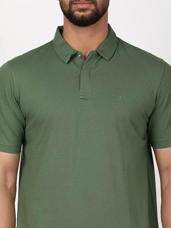 Men's Solid Polo T-Shirt