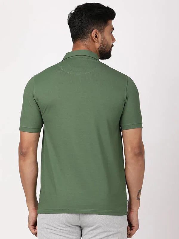 Men's Solid Polo T-Shirt