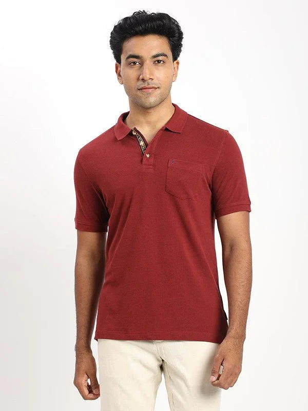 Men's Solid Polo T-Shirt