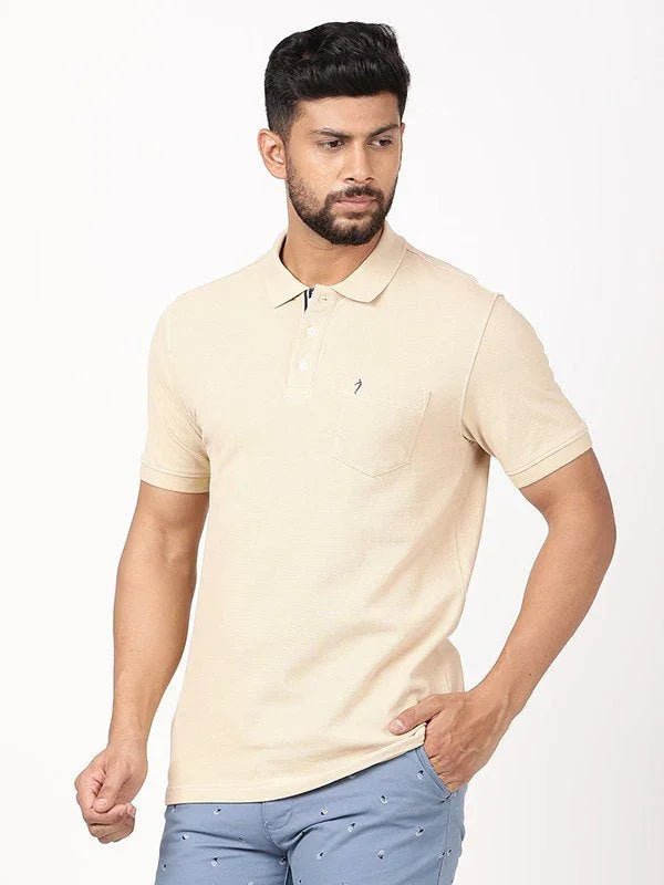 Men's Solid Polo T-Shirt