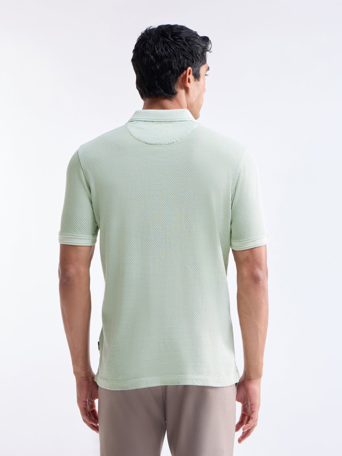 Solid Polo Regular Fit T-shirt - Mint t4option_1