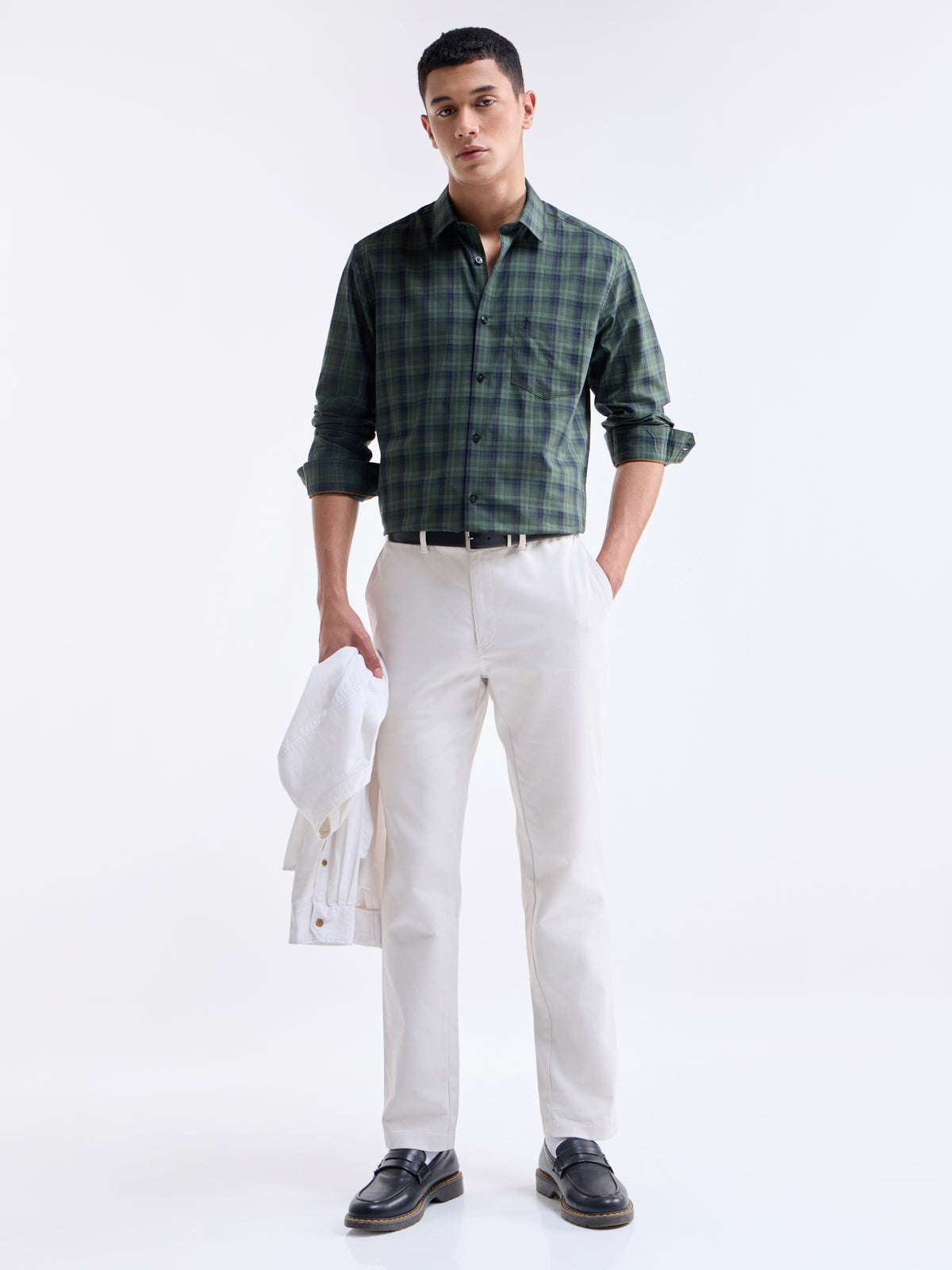 check Regular Fit Shirt - Pine t4option_0