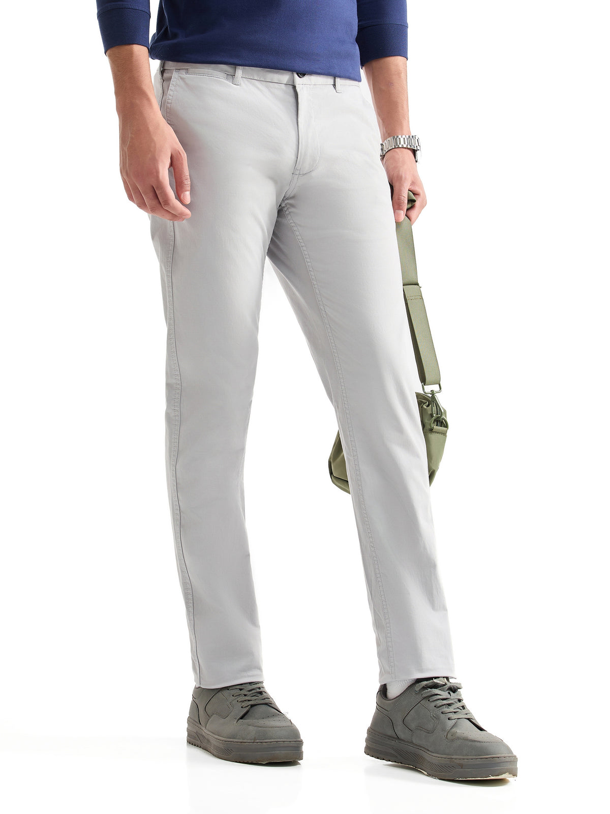 Brooklyn Fit Cotton Stretch Trouser - Cement t4option_4