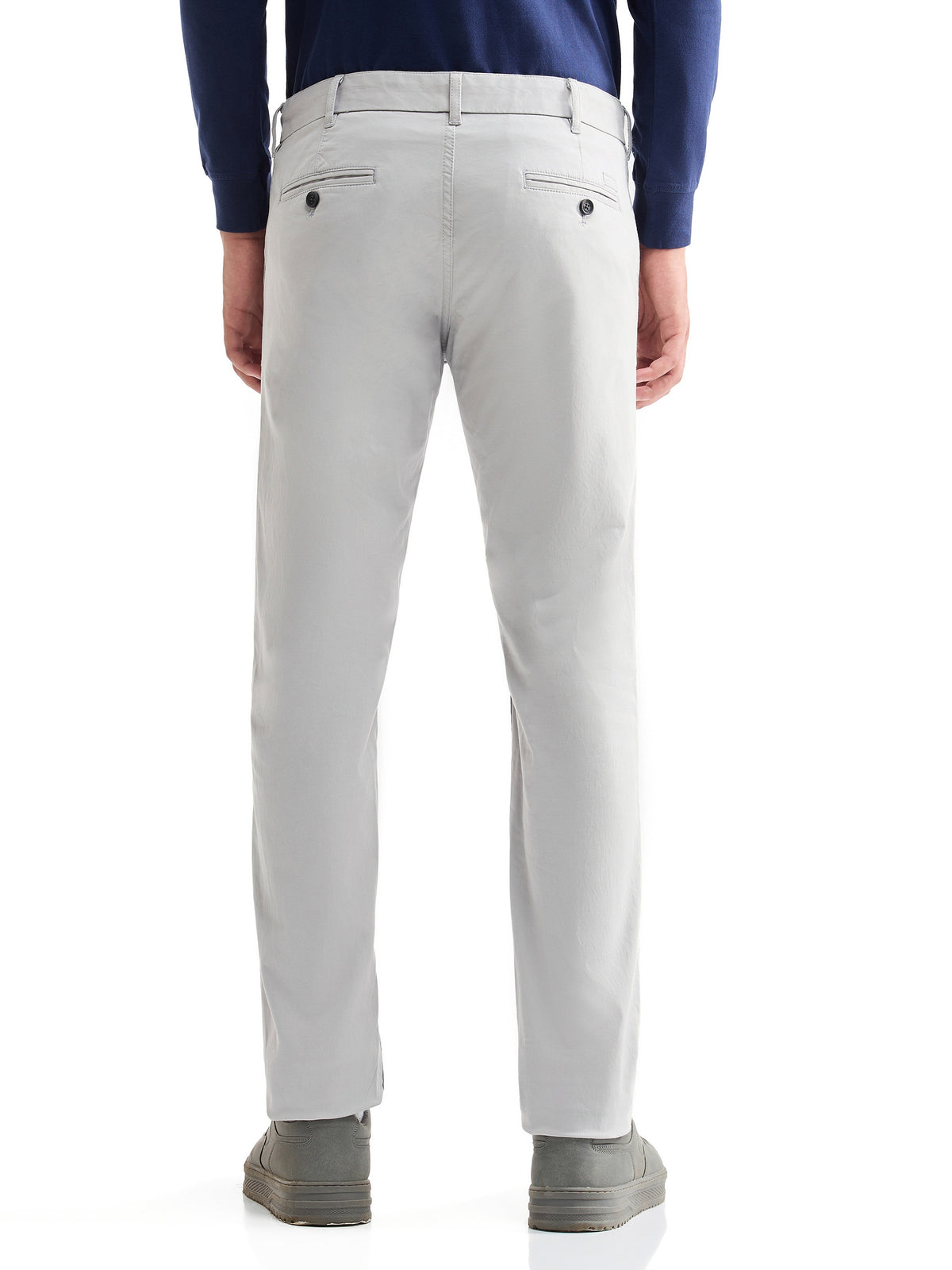 Brooklyn Fit Cotton Stretch Trouser - Cement t4option_4