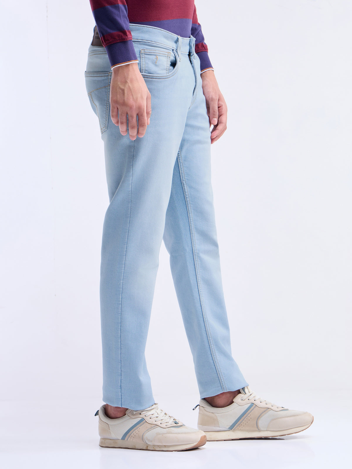 Slim Fit Cotton Stretch Jeans - Ice Wash t4option_0