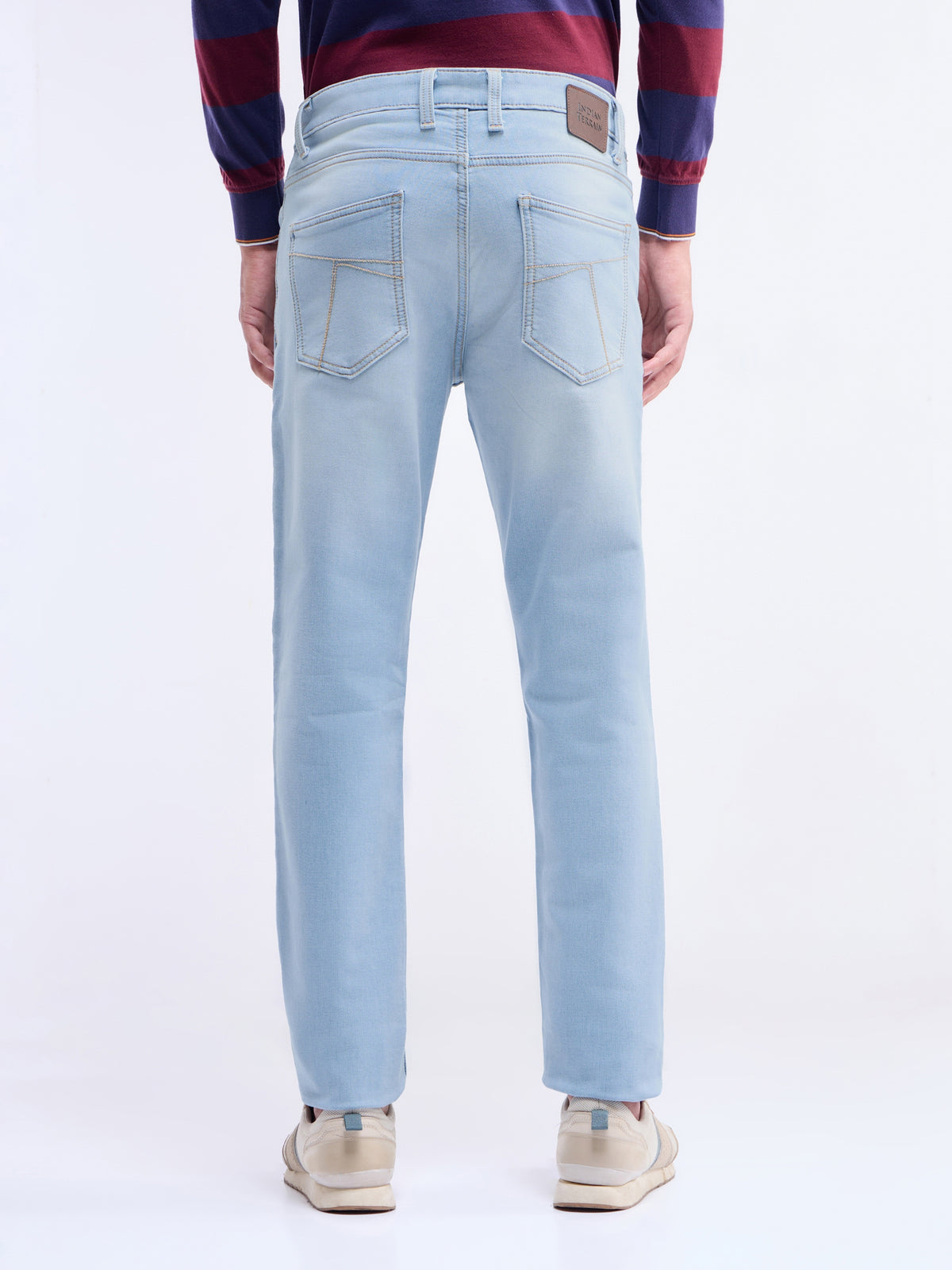 Slim Fit Cotton Stretch Jeans - Ice Wash t4option_0