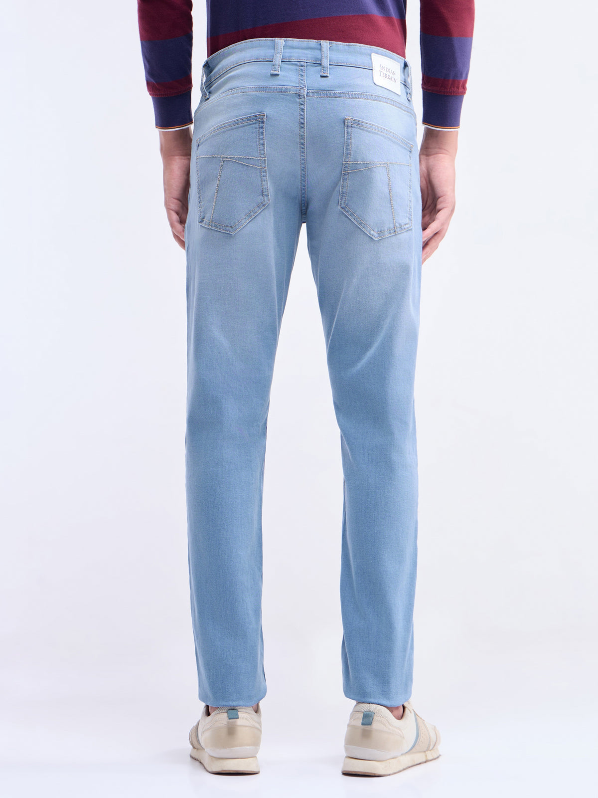 Skinny Fit Stretchable Jeans - Light Wash t4option_0