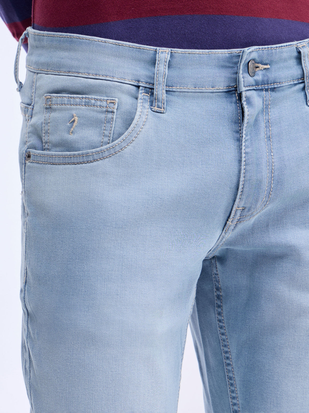 Skinny Fit Stretchable Jeans - Light Wash t4option_0